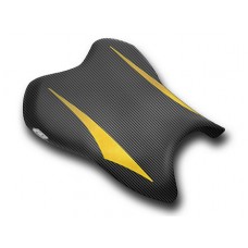 LUIMOTO (Raven Edition) Rider Seat Covers for the YAMAHA YZF-R6 (06-07)